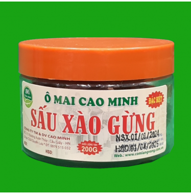 Ô Mai Sấu Xào Gừng 200g